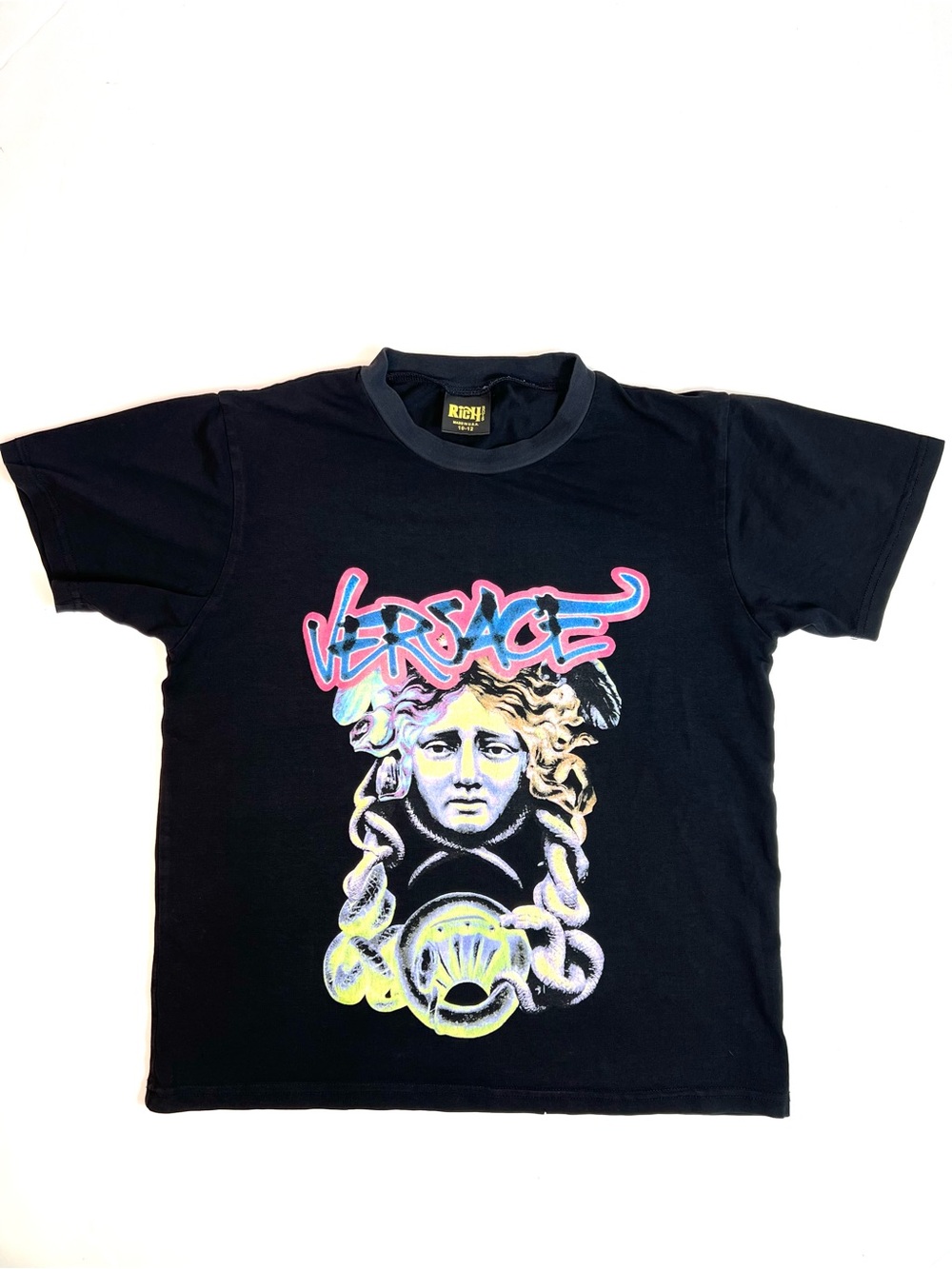 Rich Boys Designer Black Cotton Tee Size 10-12